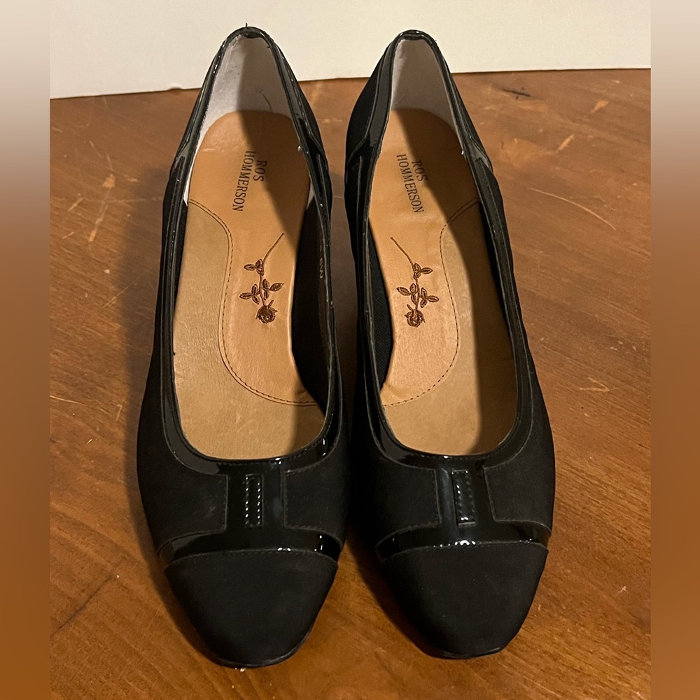 Ross Hommerson Brie 8W Comfy Pumps Metallic black